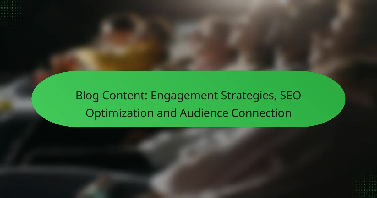 Blog Content: Engagement Strategies, SEO Optimization and Audience Connection