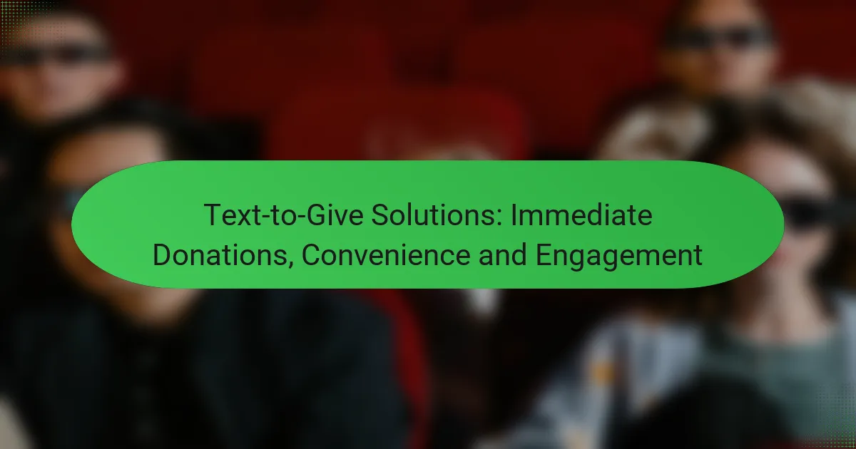 Text-to-Give Solutions: Immediate Donations, Convenience and Engagement