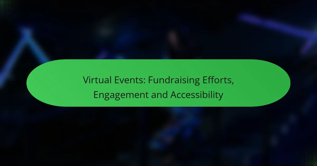 Virtual Events: Fundraising Efforts, Engagement and Accessibility