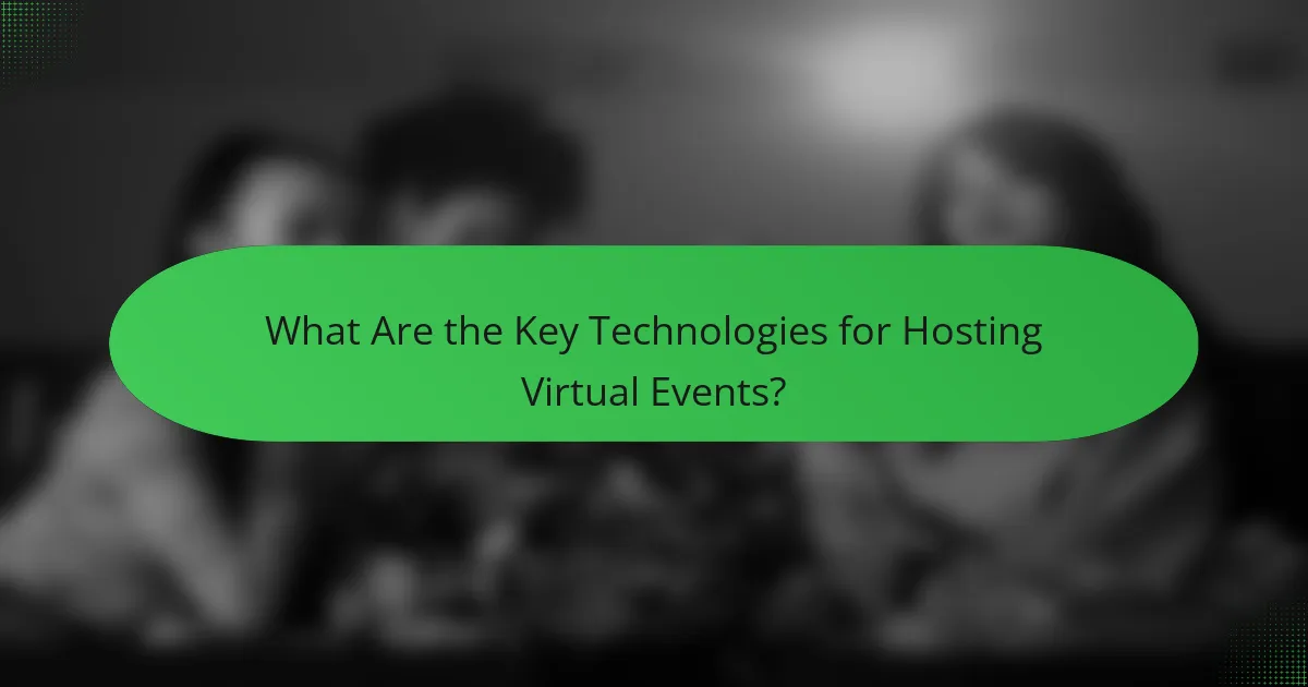 What Are the Key Technologies for Hosting Virtual Events?