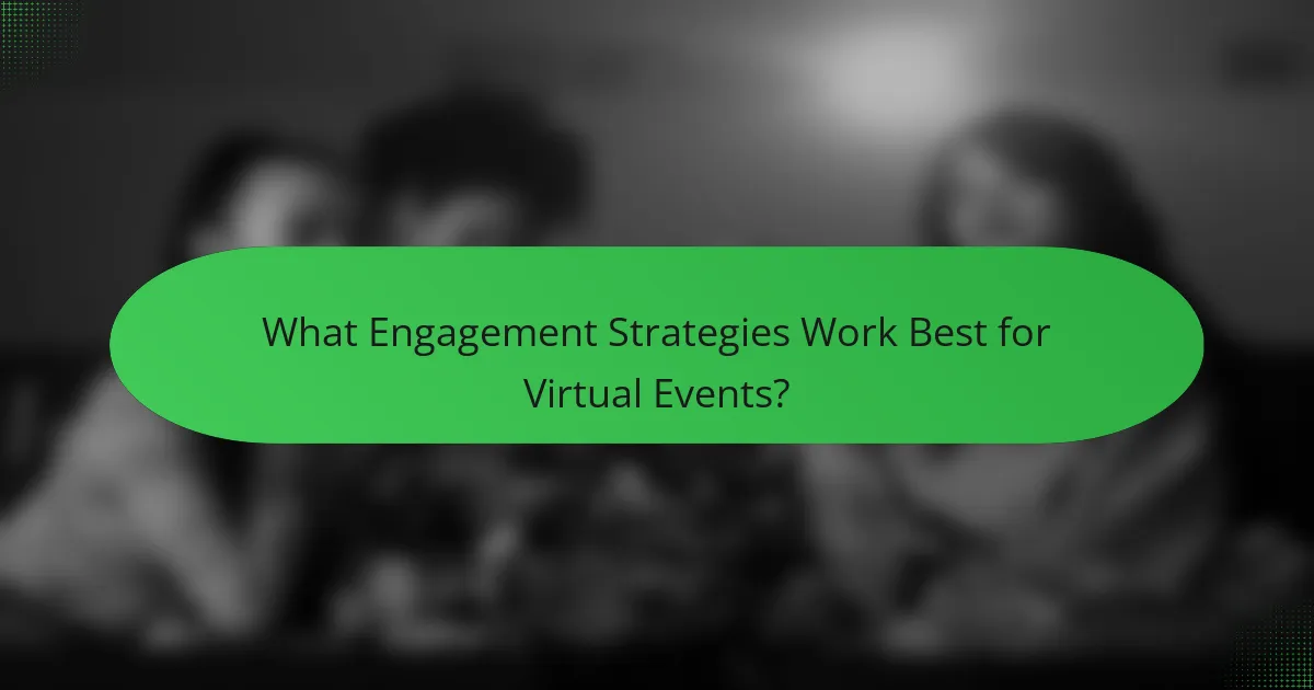 What Engagement Strategies Work Best for Virtual Events?